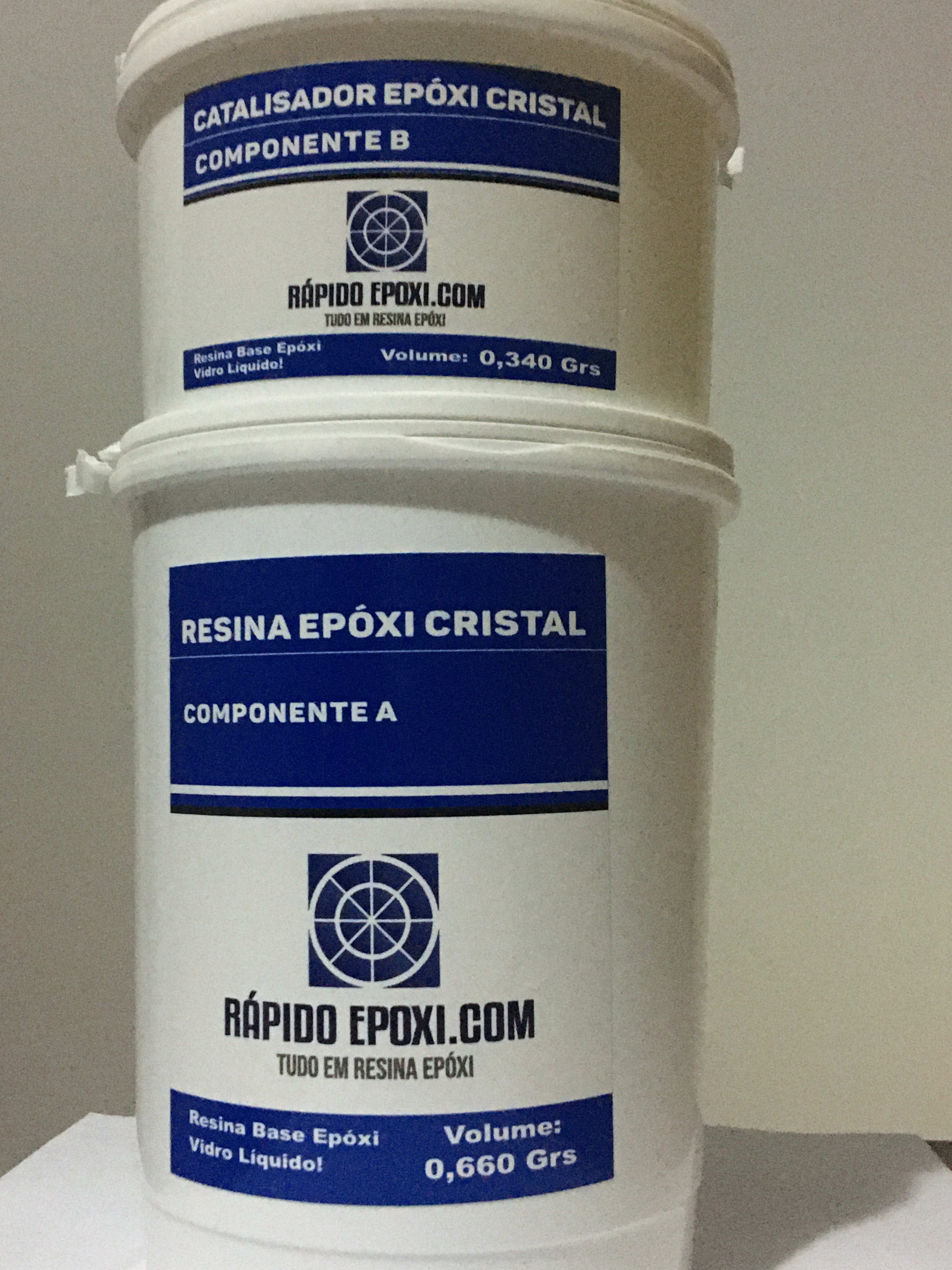 Resina Ep Xi Cristal Incolor Transl Cida Kit A B Oferecemos