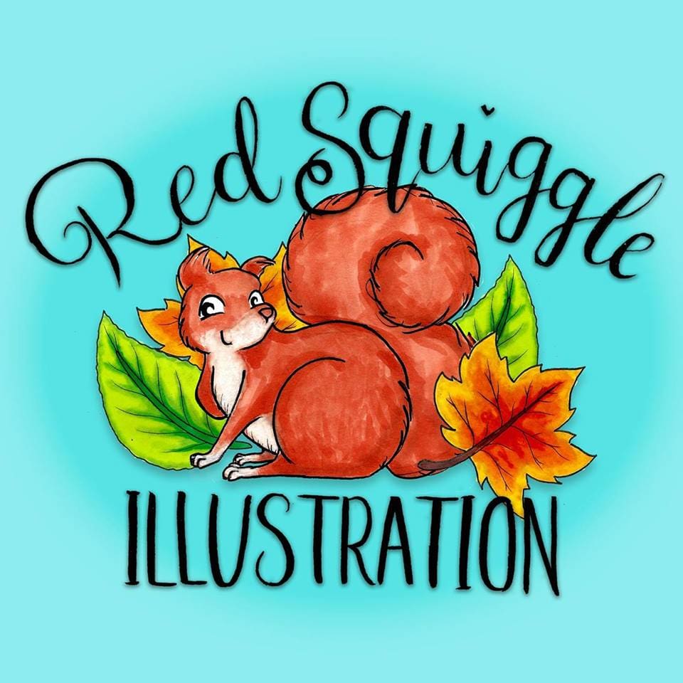 Red Squiggle Illustrations