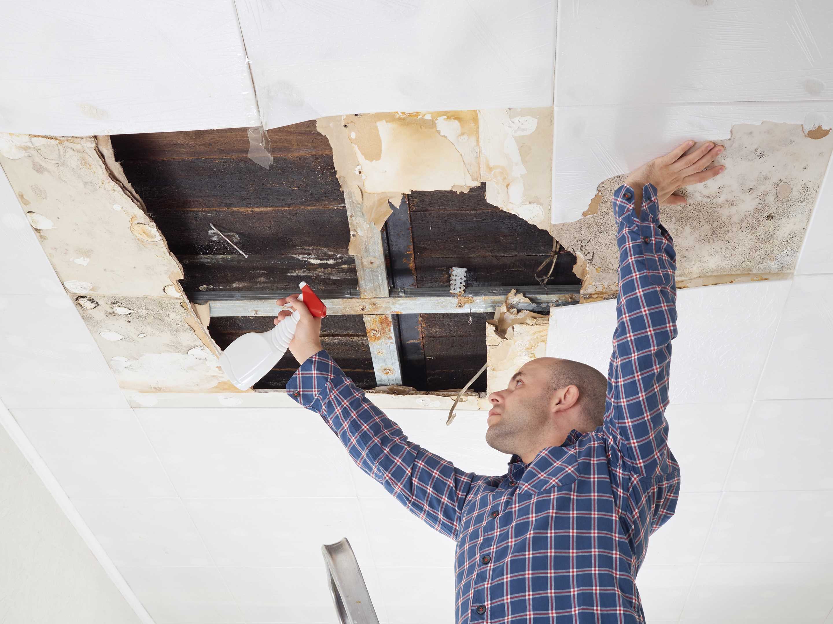ceiling leak repair