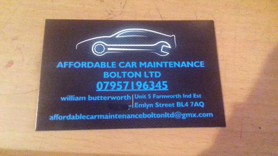 Affordable Car Maintenance Bolton LTD