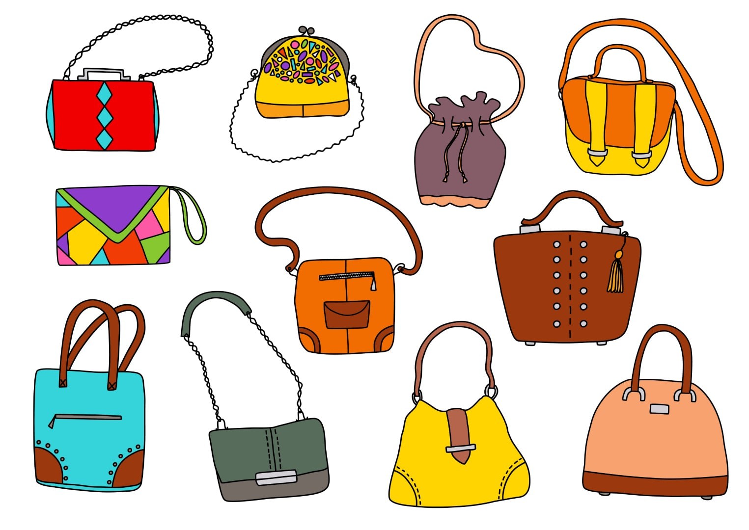 Black White Ladies Bags: Over 10,007 Royalty-Free Licensable Stock Vectors  & Vector Art | Shutterstock