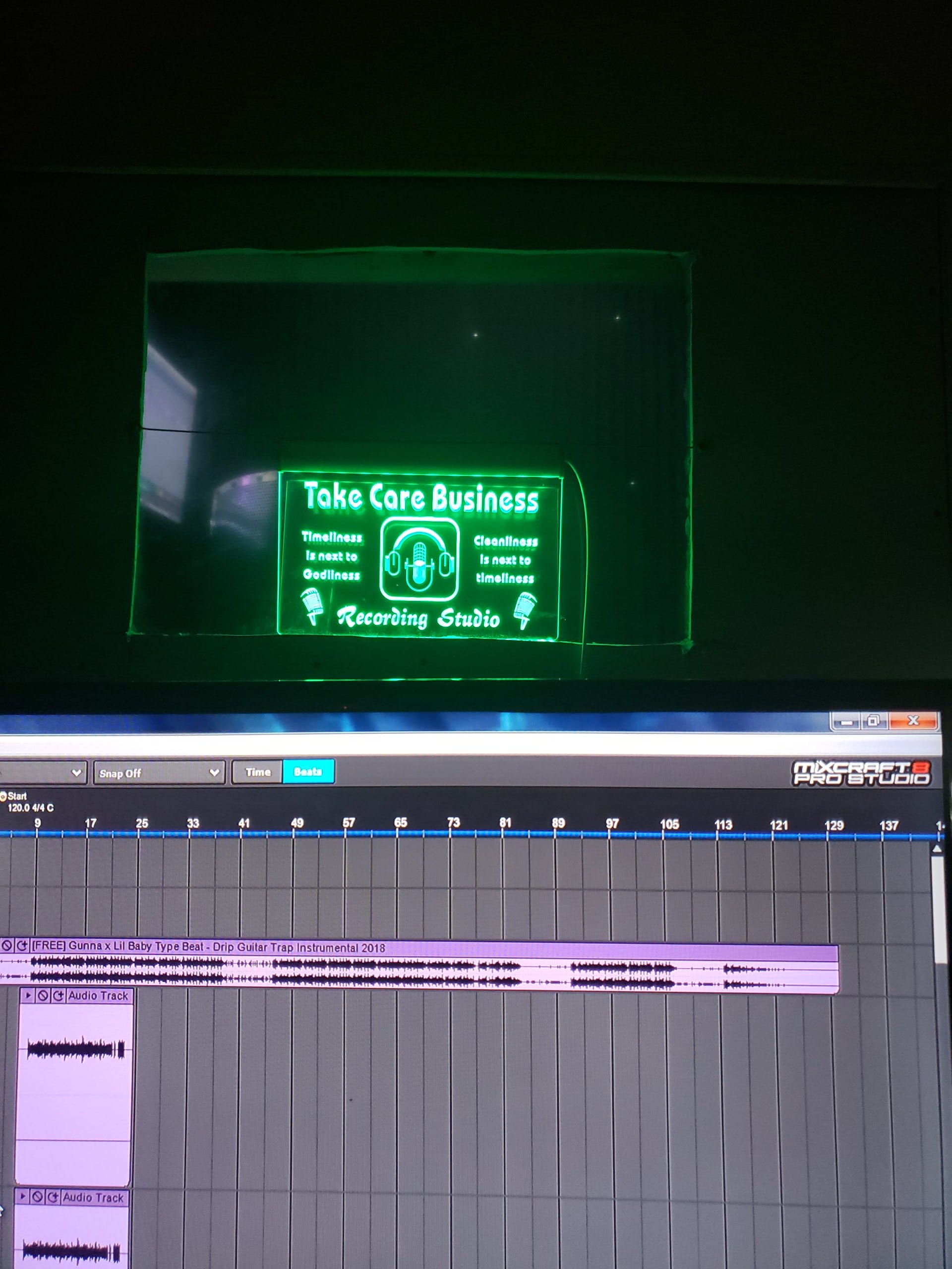 Real studio photo for Take Care Business Da Label