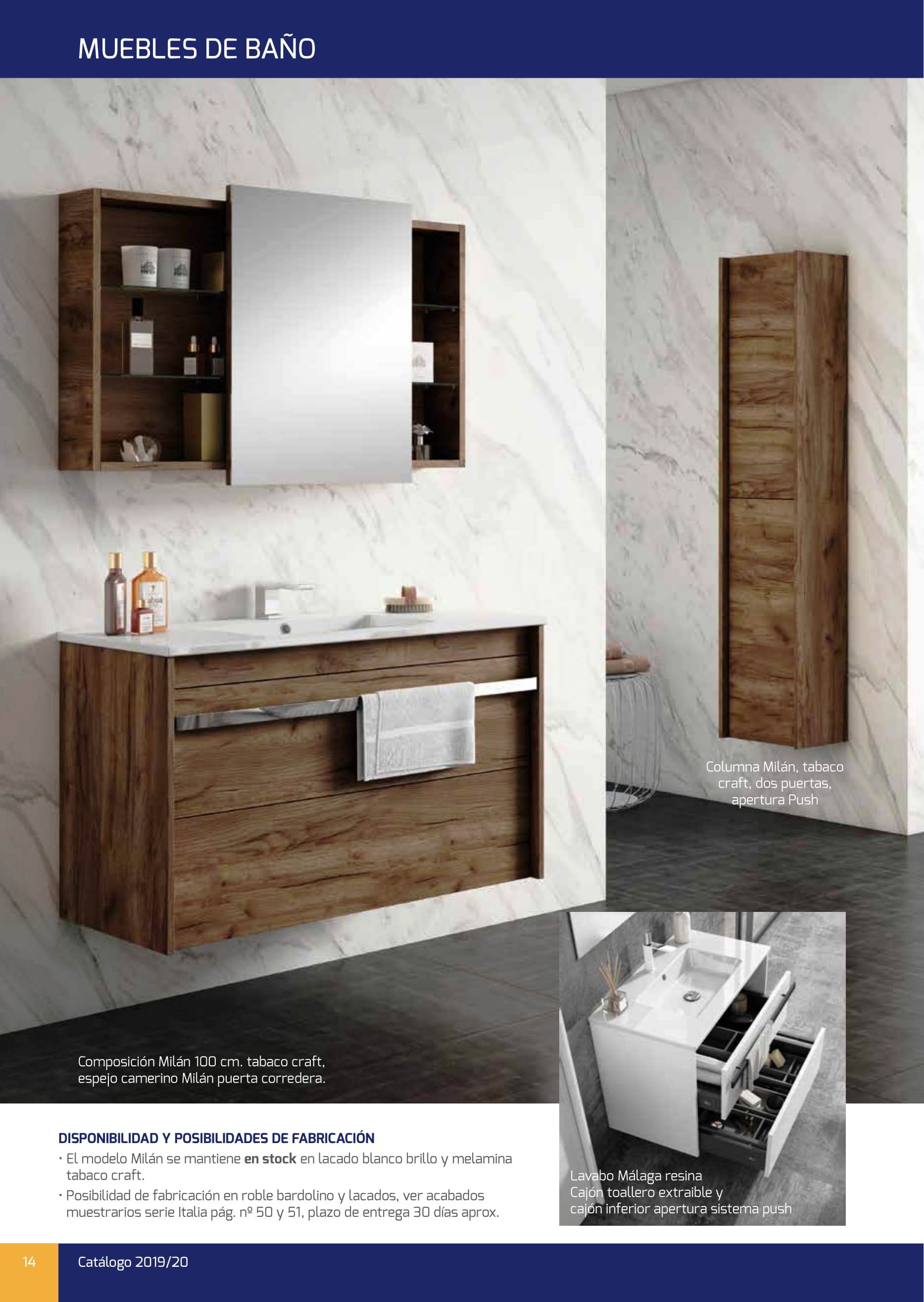 Espejo Camerino de Baño Milán Madera Puerta Corredera