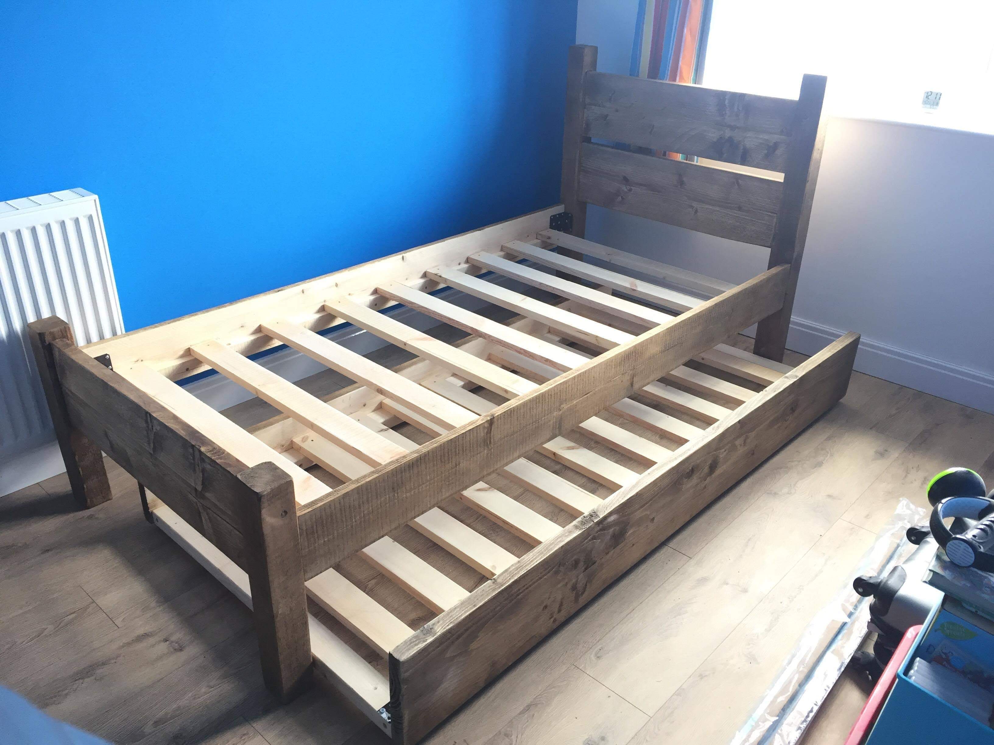 Full roll out store trundle bed frame