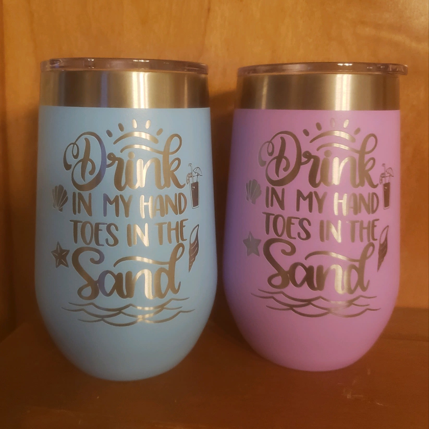 Toes in the Sand Cocktail in My Hand Custom Engraved YETI Tumbler