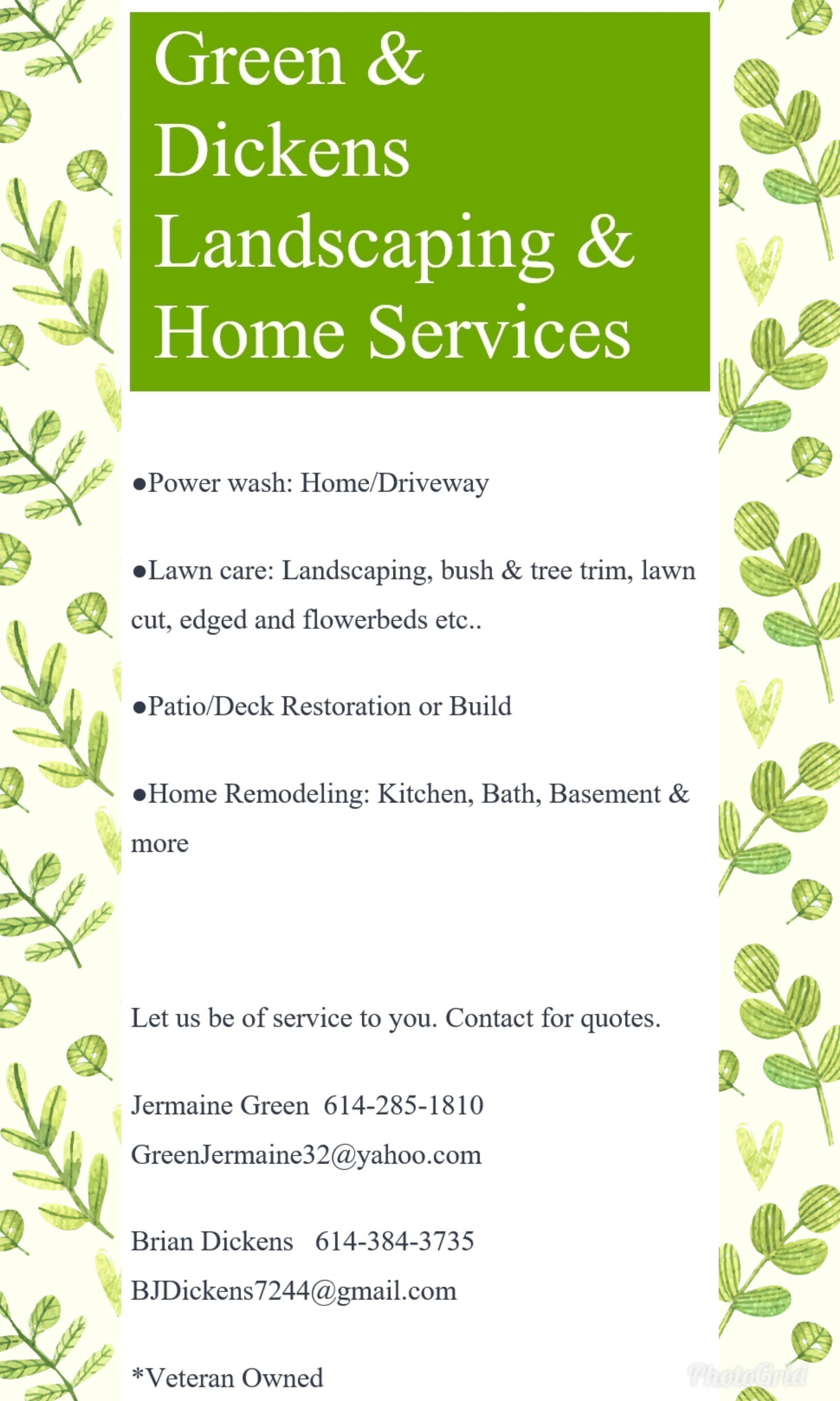 Green & Dickens Landscaping And Home Services