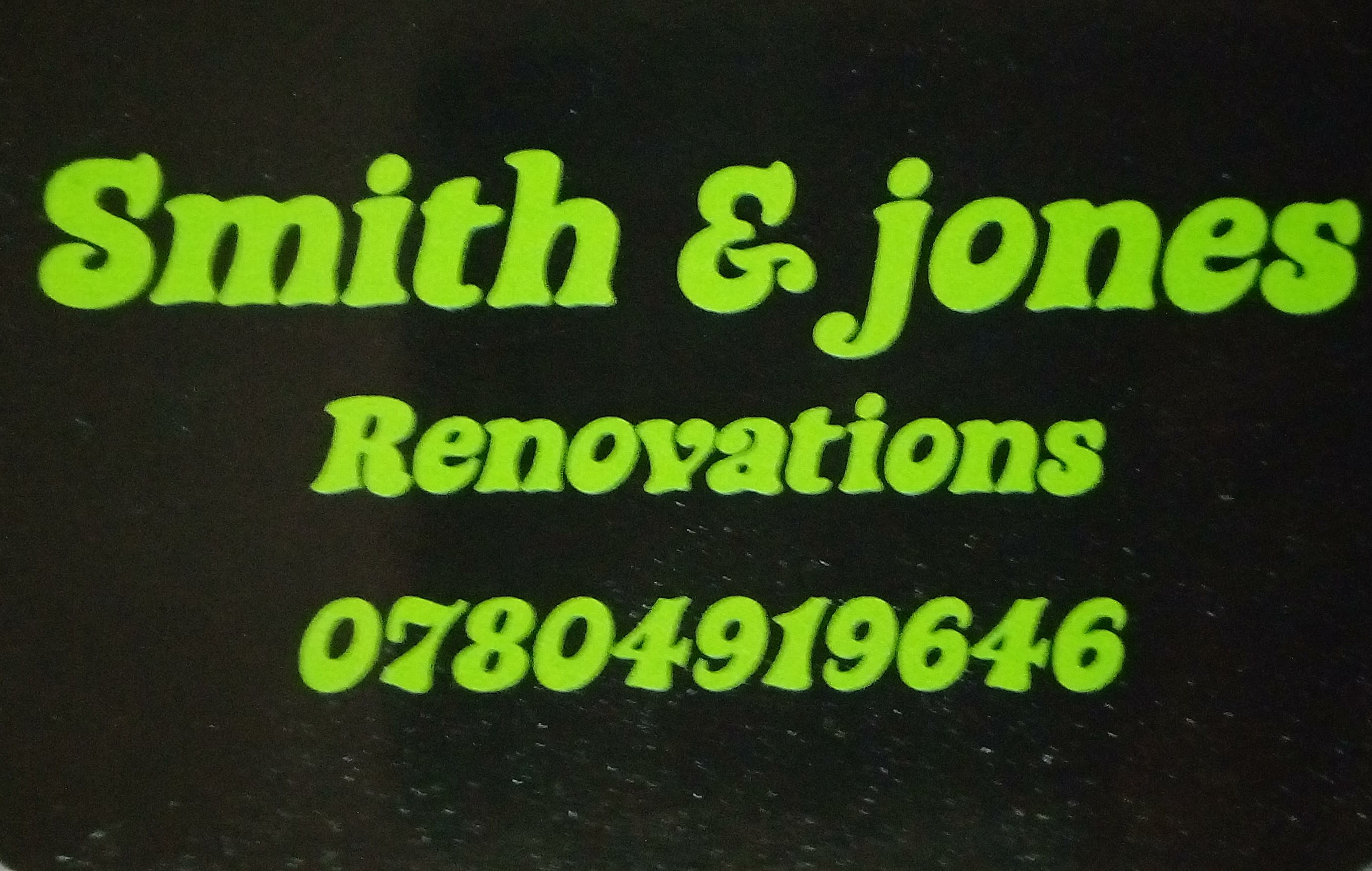 Smith and Jones Renovations