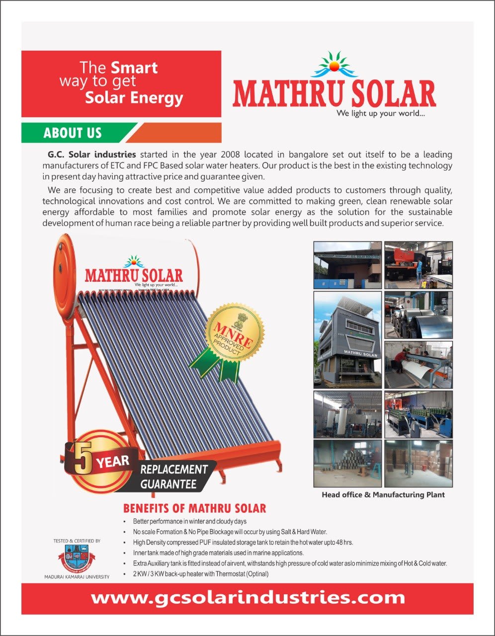 Mathru Solar | Bangalore Products Store
