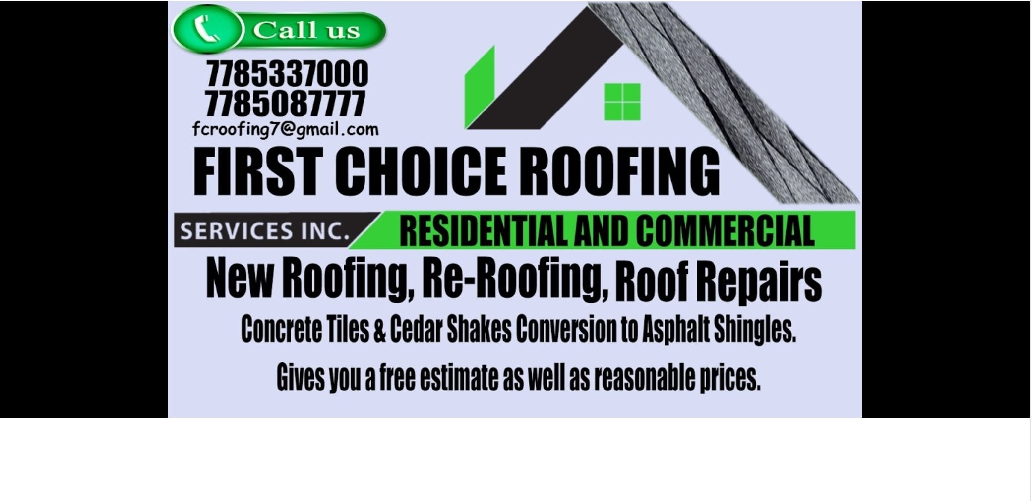 First Choice Roofing Victoria