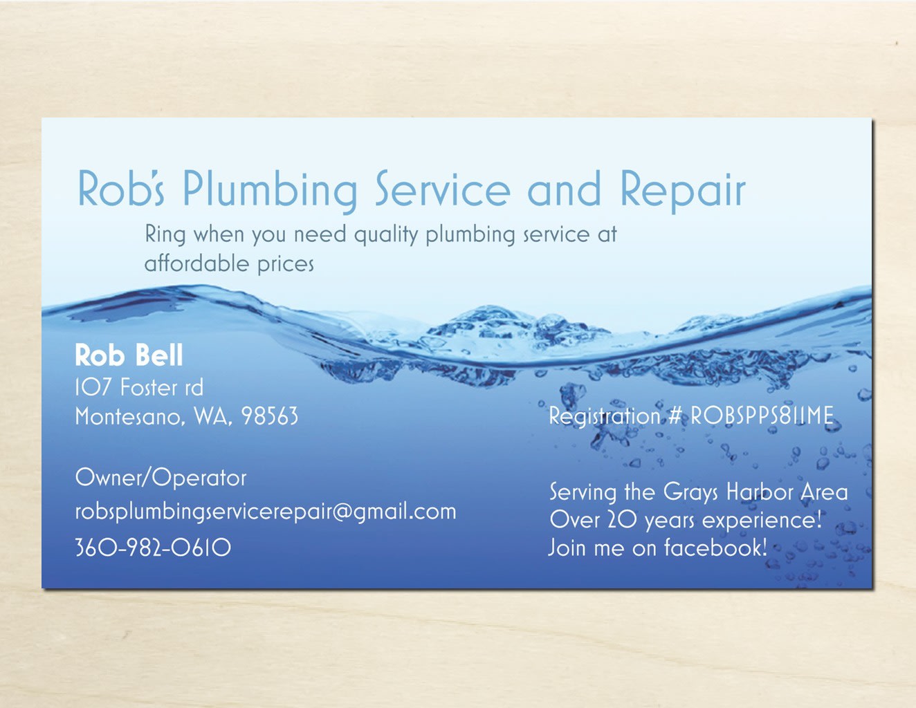Robs Plumbing Service & Repair