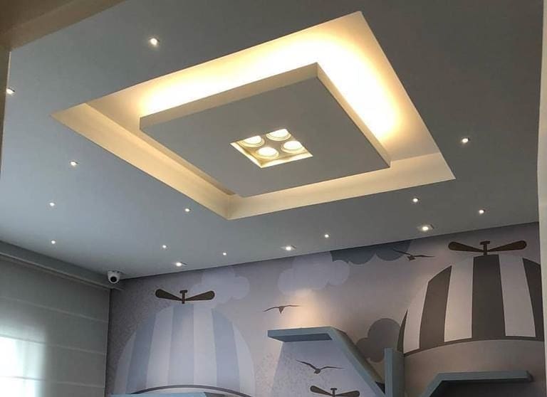 Gypsum False Ceiling Installation Interior Decoration