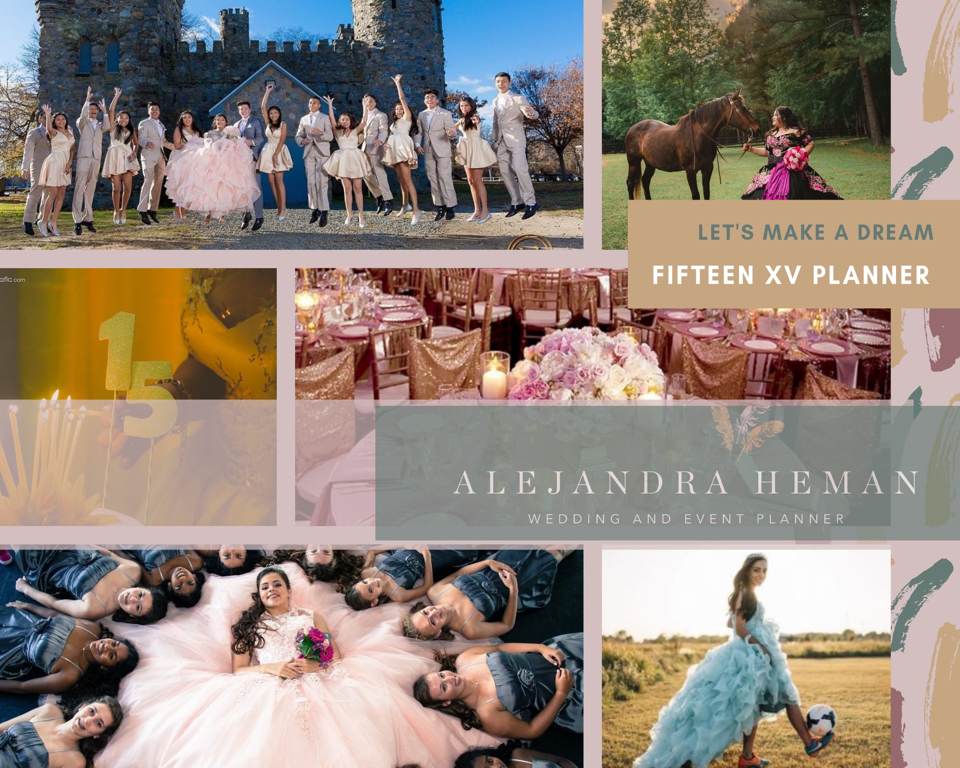 Fifteen Planner (xv años) Venues & Event Staff 𝐴𝑙𝑒 𝐻𝑒𝑚𝑎𝑛 𝑊𝑒𝑑𝑑𝑖𝑛𝑔