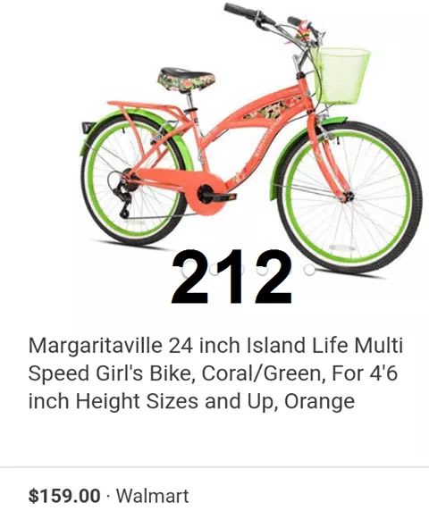 margaritaville 24 inch bike
