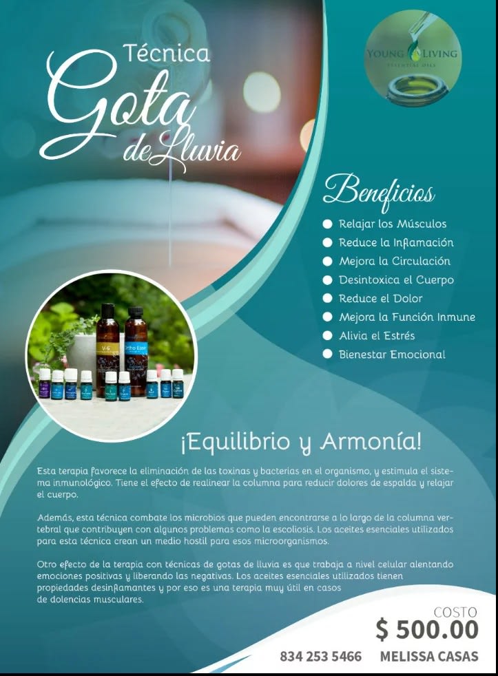 Terapia gotas de discount lluvia young living