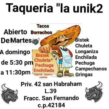 Tacos Borrachos "La Unik2"