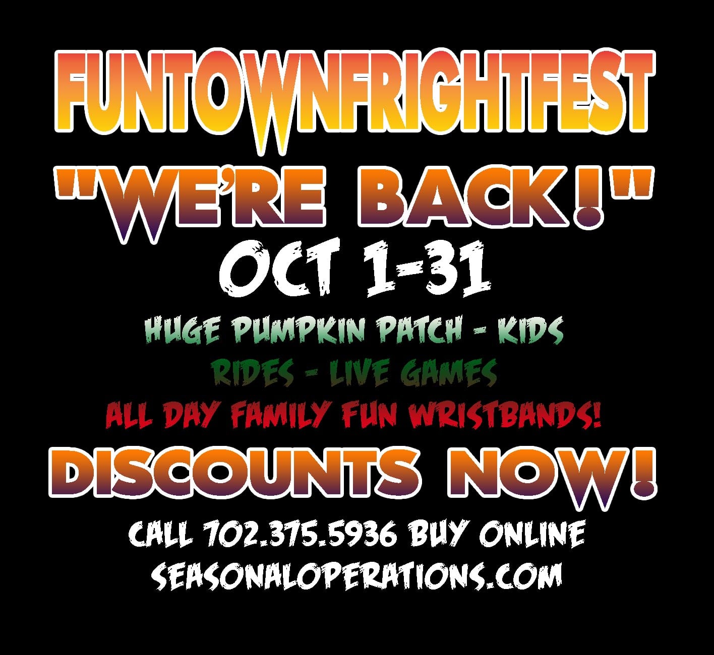 Funtown Frightfest - Largest Halloween Themed Events & Promotions
