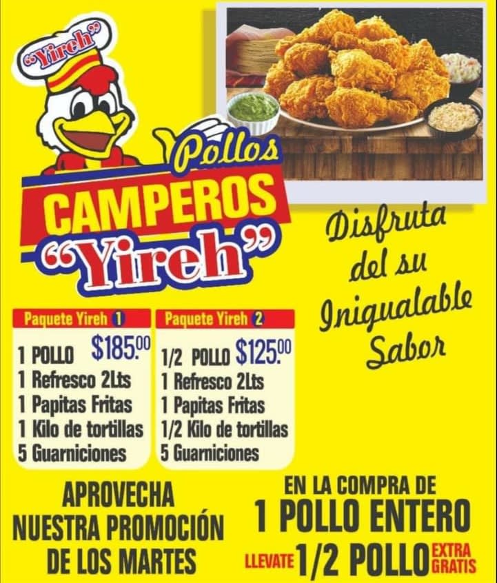 Pollos Camperos Yireh - Restaurante | Tuxtla Gutiérrez