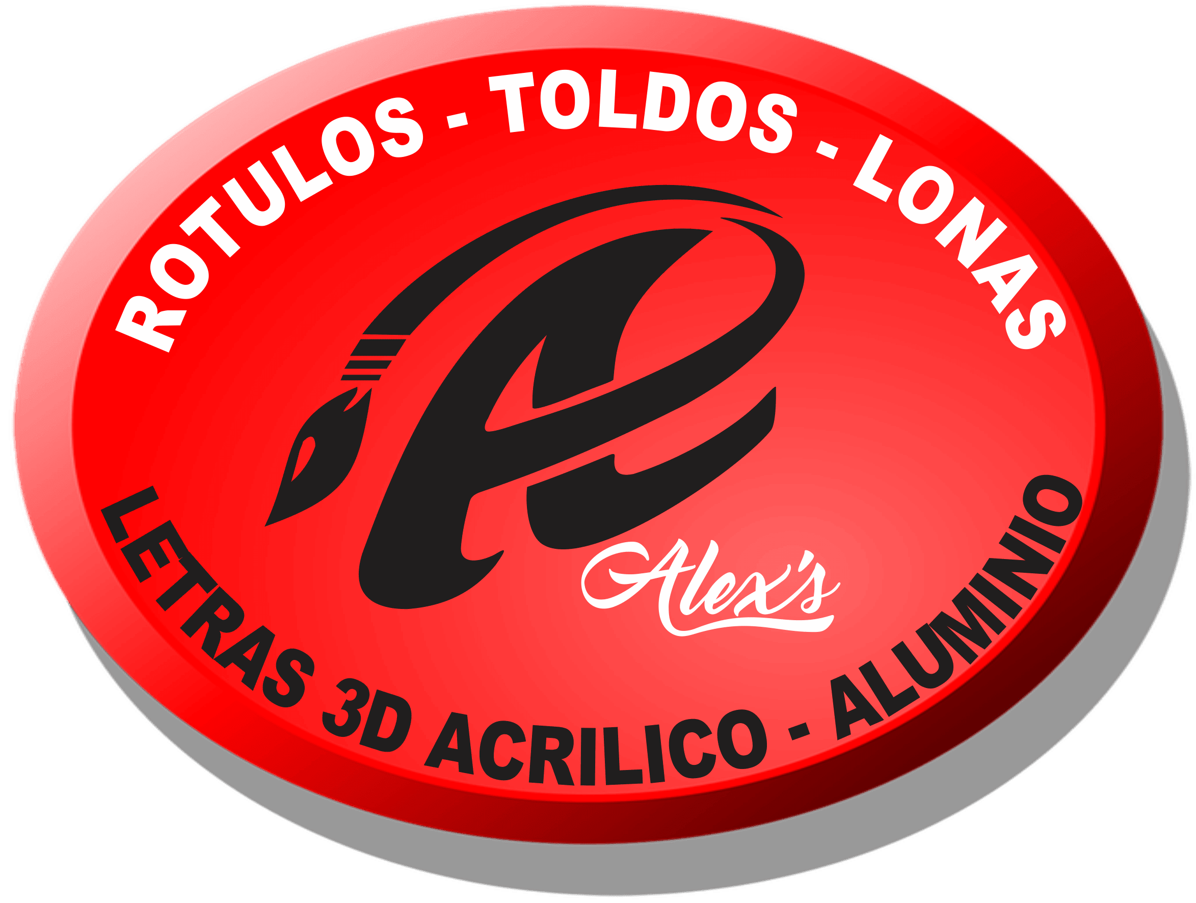 ROTULOS TOLDOS LETRAS 3D  "Alex's"