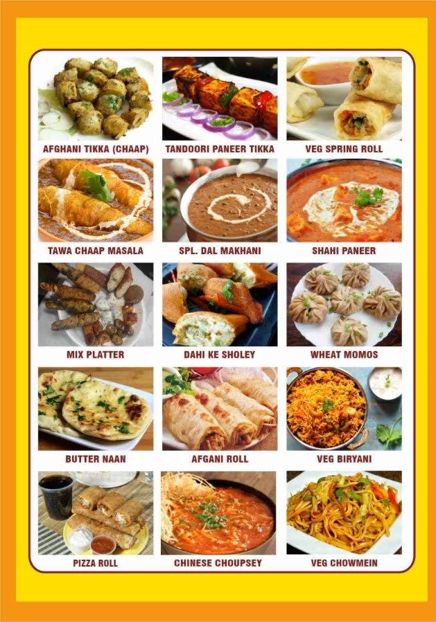 Indian Food Menu Restaurant Indian Restaurant In Delhi