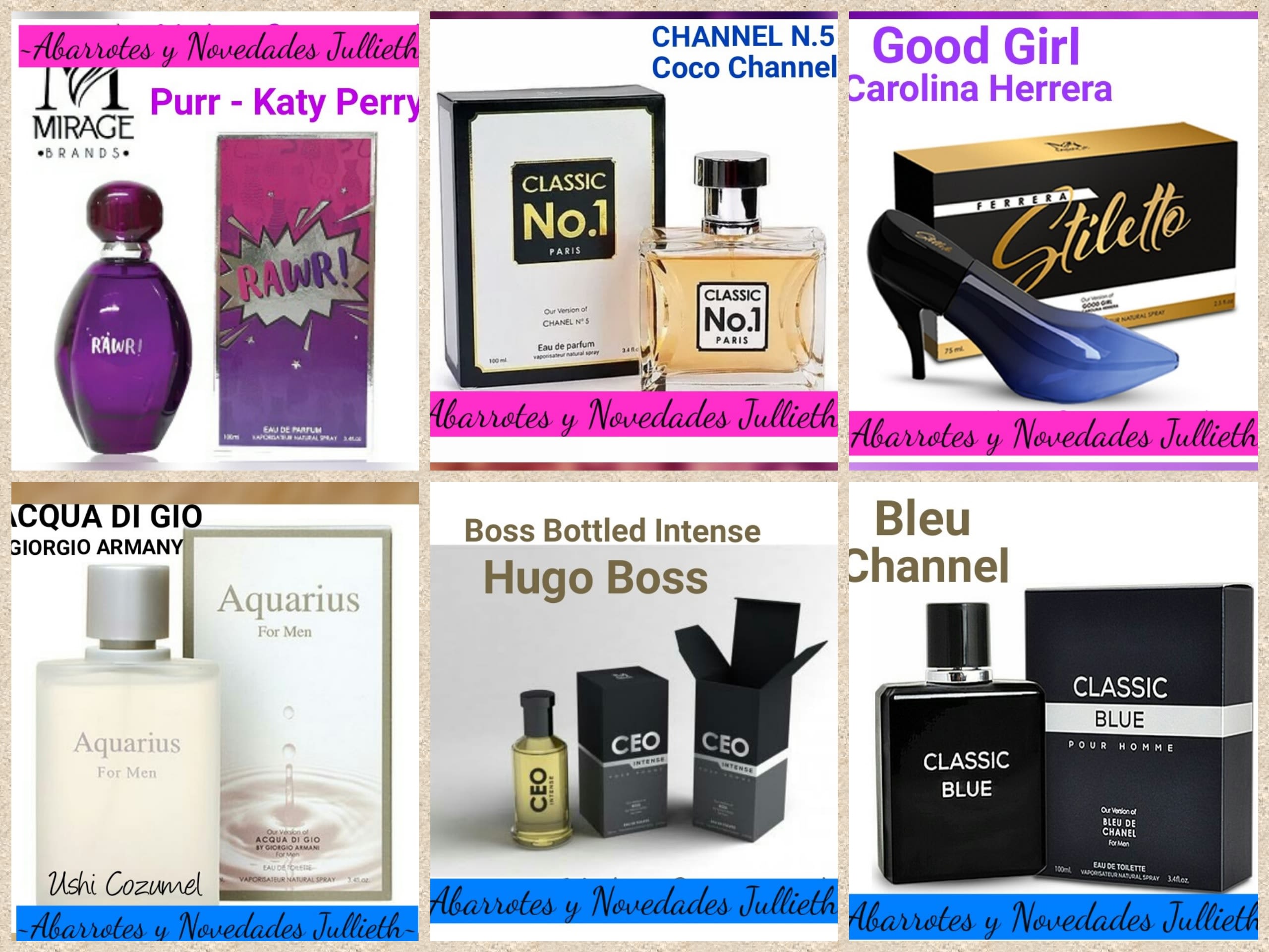 Perfumes - Perfume Store - Ushi Cozumel | Tienda de ropa en San Miguel de  Cozumel