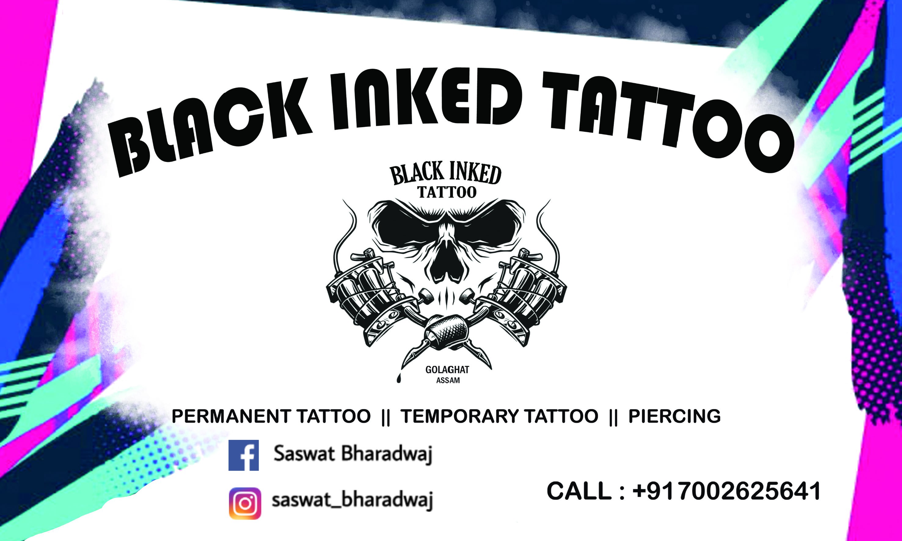 Black Inked Tattoo