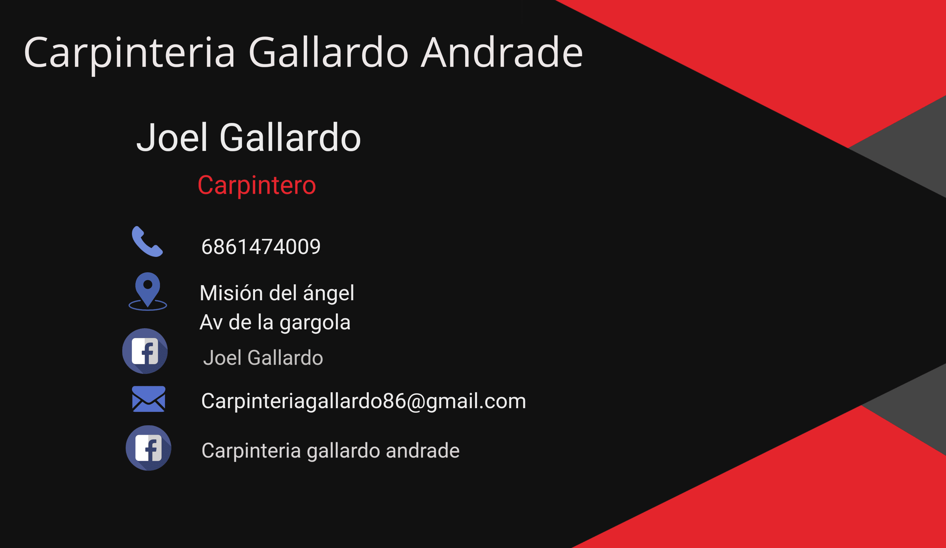 Carpintería Gallardo Andrade