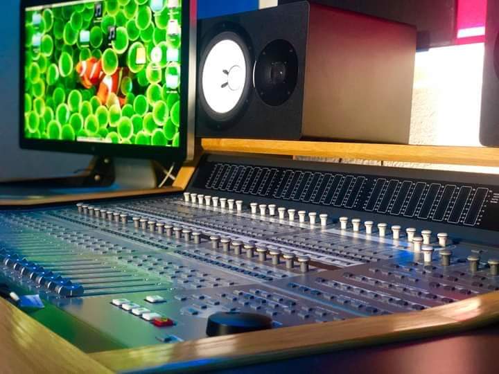 Recording studio interior for Fyngermade Studio