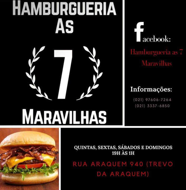 Hamburgueria 7 Maravilhas  Hamburgueria em Rio De Janeiro