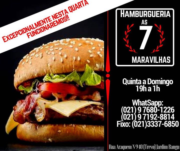 Hamburgueria 7 Maravilhas  Hamburgueria em Rio De Janeiro