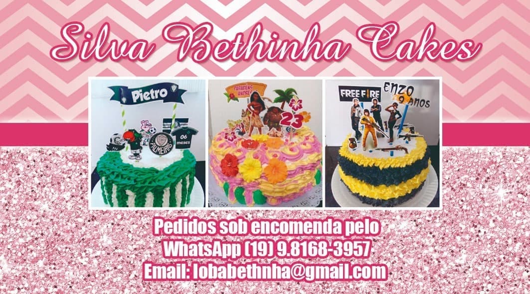 Silva Bethinha Cakes, e Delicias da Bete