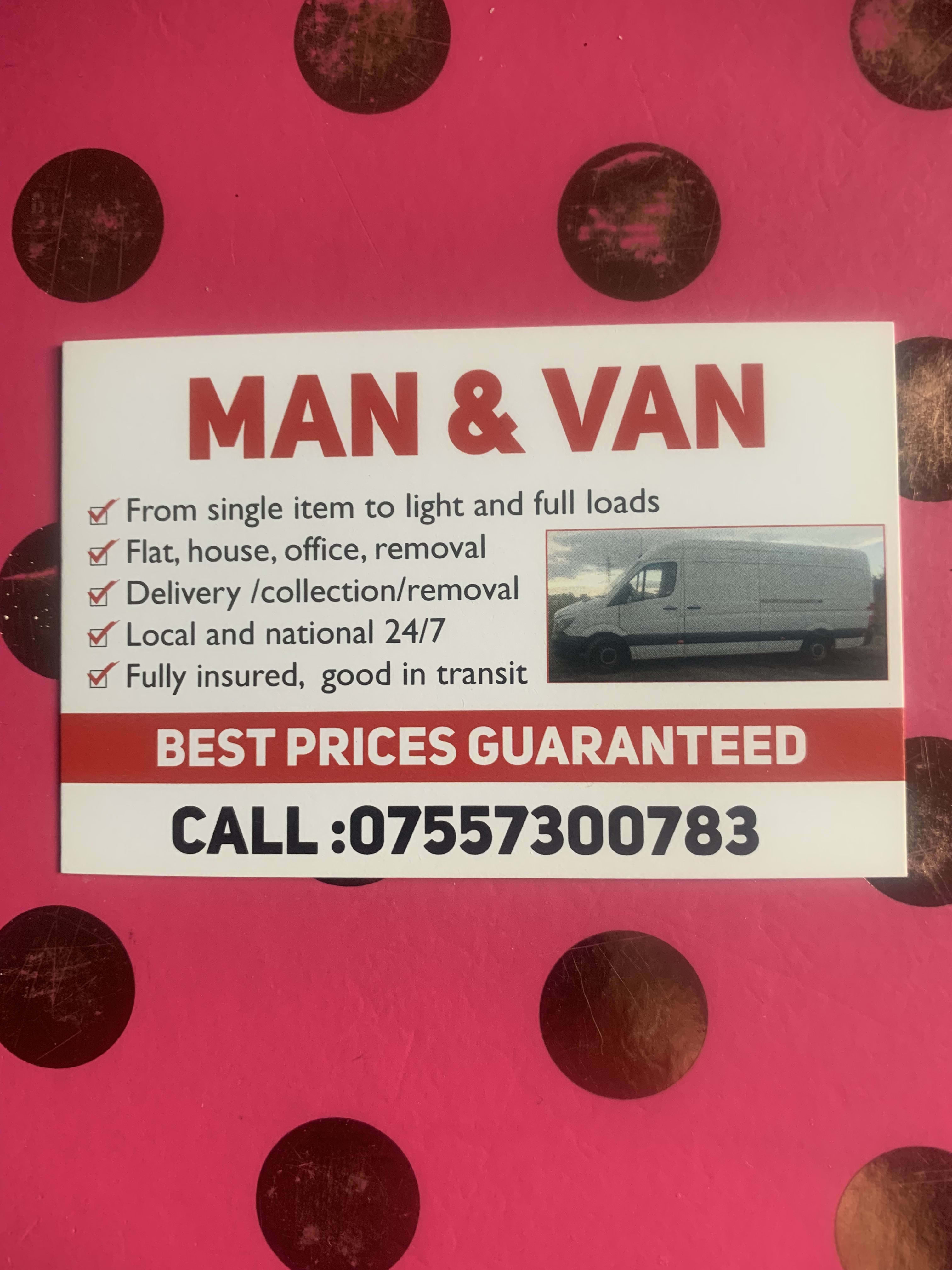 Man and Van Removal Service