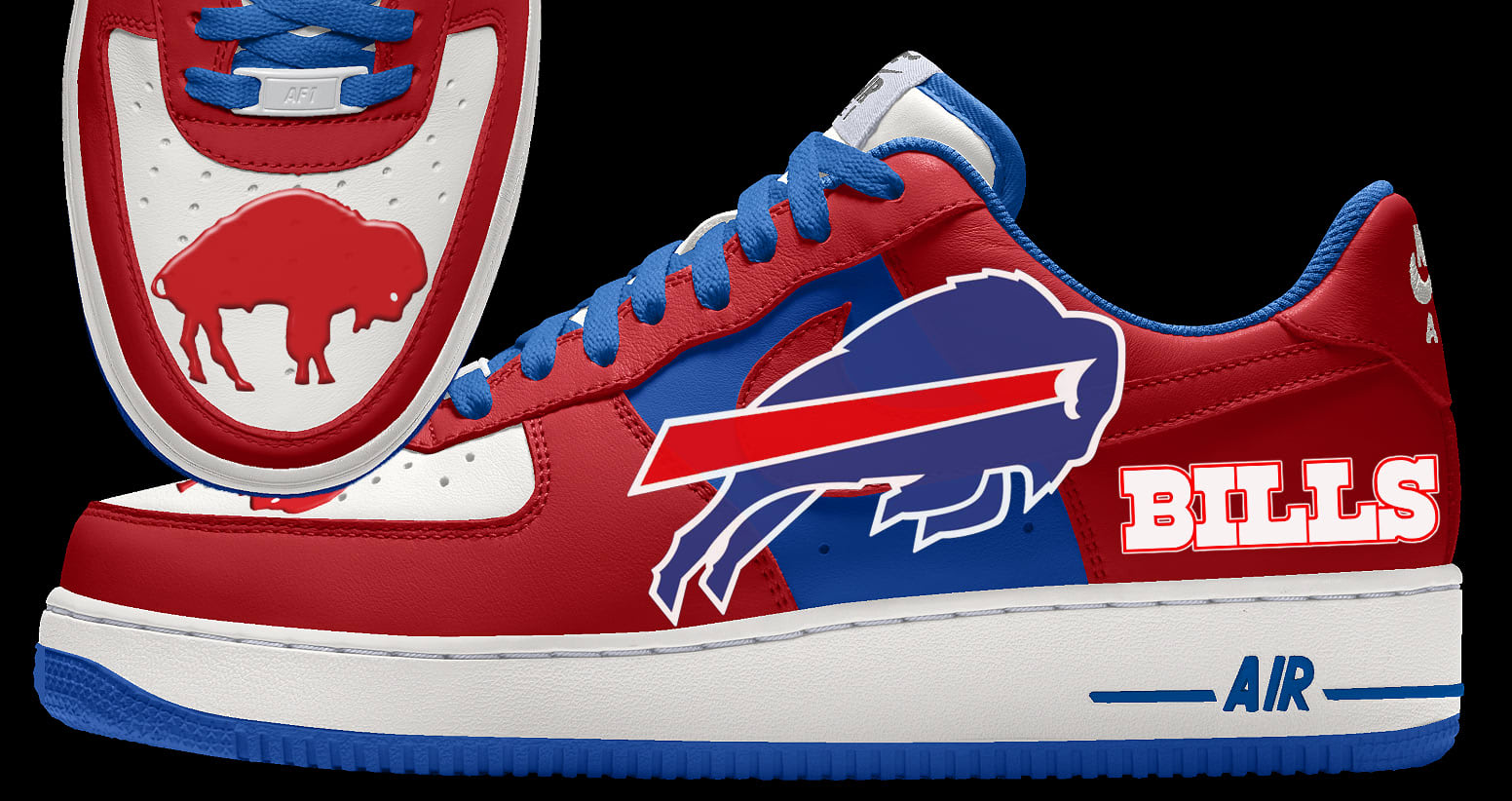 New York Giants CUSTOM Nike Air Force Shoes 