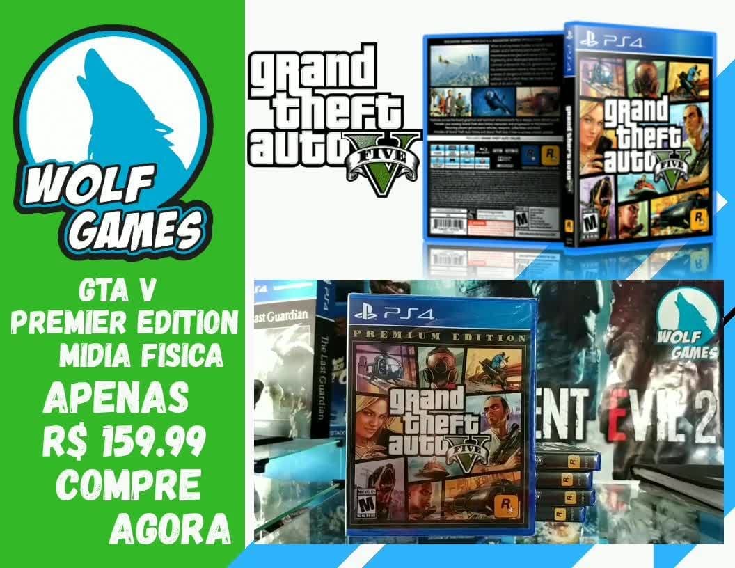 Jogo Grand Theft Auto V - PS4 - Wolf Games