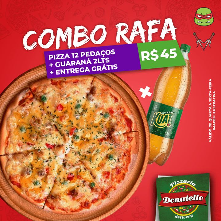 Combo Donatello - Pizzas - Donatello Delivery - Pizzaria