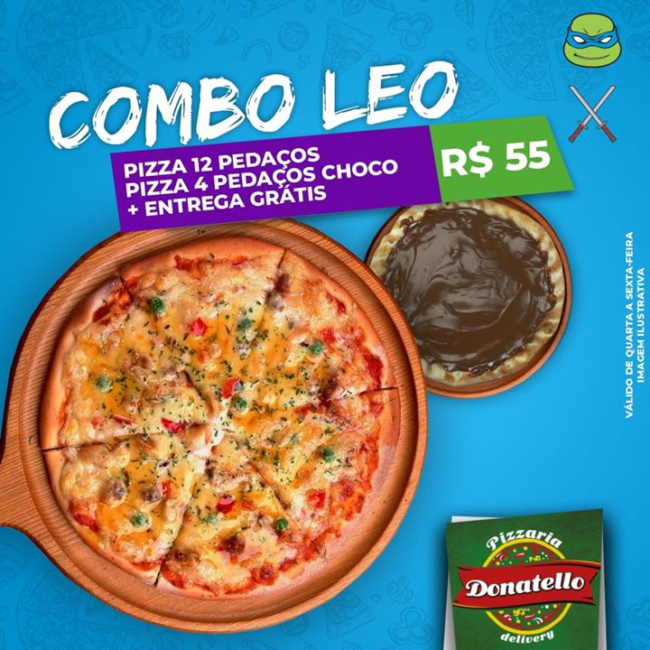 Combo Donatello - Pizzas - Donatello Delivery - Pizzaria