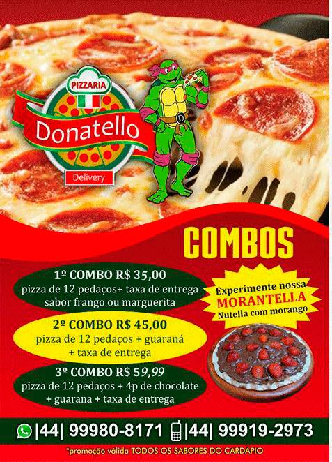 Combo Donatello - Pizzas - Donatello Delivery - Pizzaria