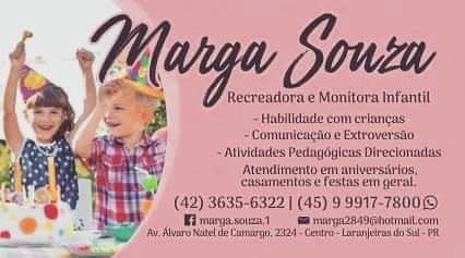 Espaço Kids Brinkar Recreadora Marga Souza