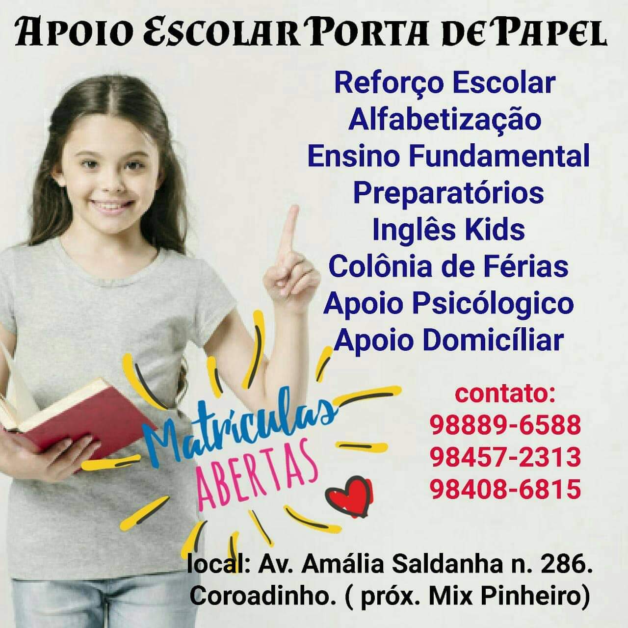 Pós Graduação São Luis e Região - 🔈 *Creche e Escola Porta de Papel tem a  honra de receber o polo da Faculdade Femaf no Coroadinho*🔊 ▷CURSOS  SUPERIORES EM: 🎯ADMINISTRAÇÃO 🎯SERVIÇO SOCIAL