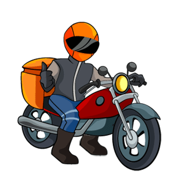 Desenho de motoboy delivery [download] - Designi