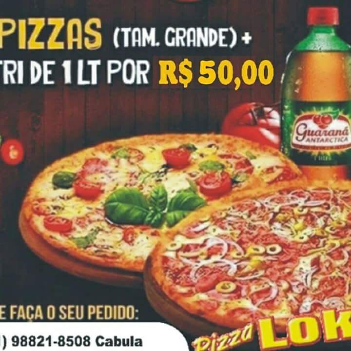 No delivery da Pizzaria Papizza o refrigerante é por conta da casa