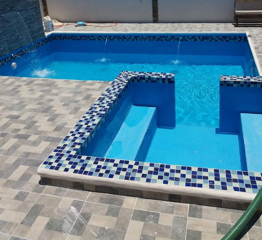 Albercas con acabados - Construcción - Albercas y Palapas Escobedo |  Instalación de piscinas