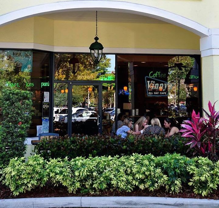 Top Cafe in Boca Raton Vinny's Cafe Delray Beach Cafe