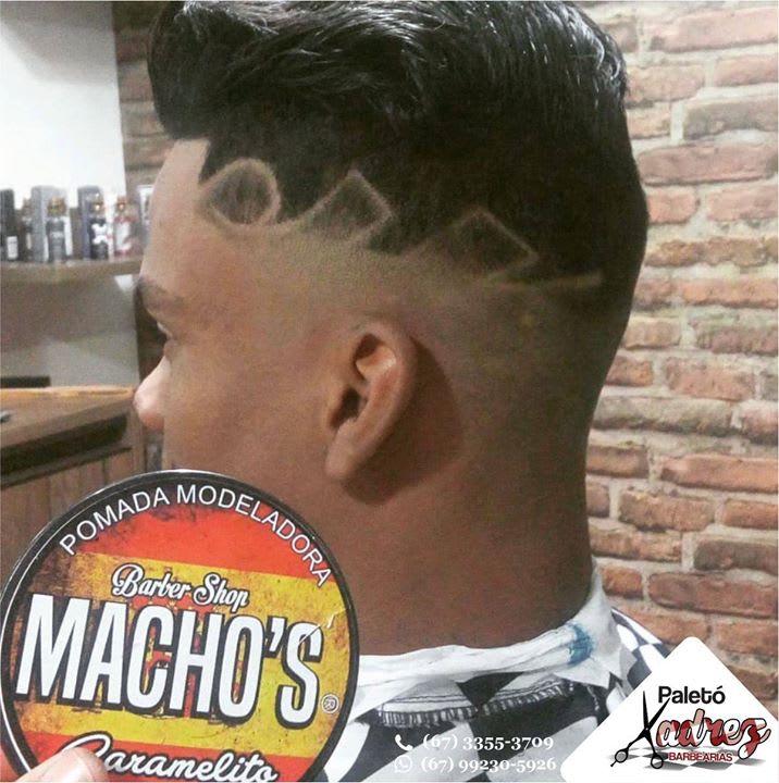 Famoso corte xadrez - Barbearia Chalega