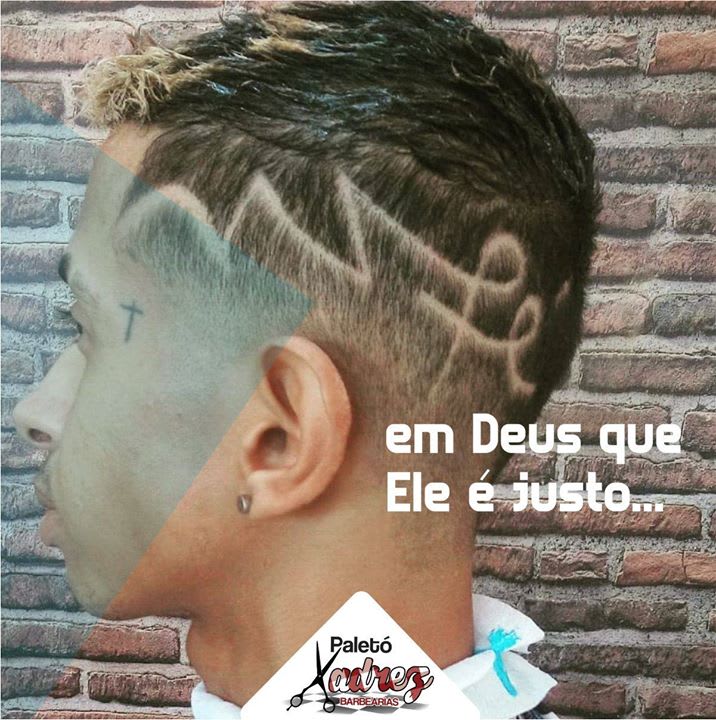 Famoso corte xadrez - Barbearia Chalega