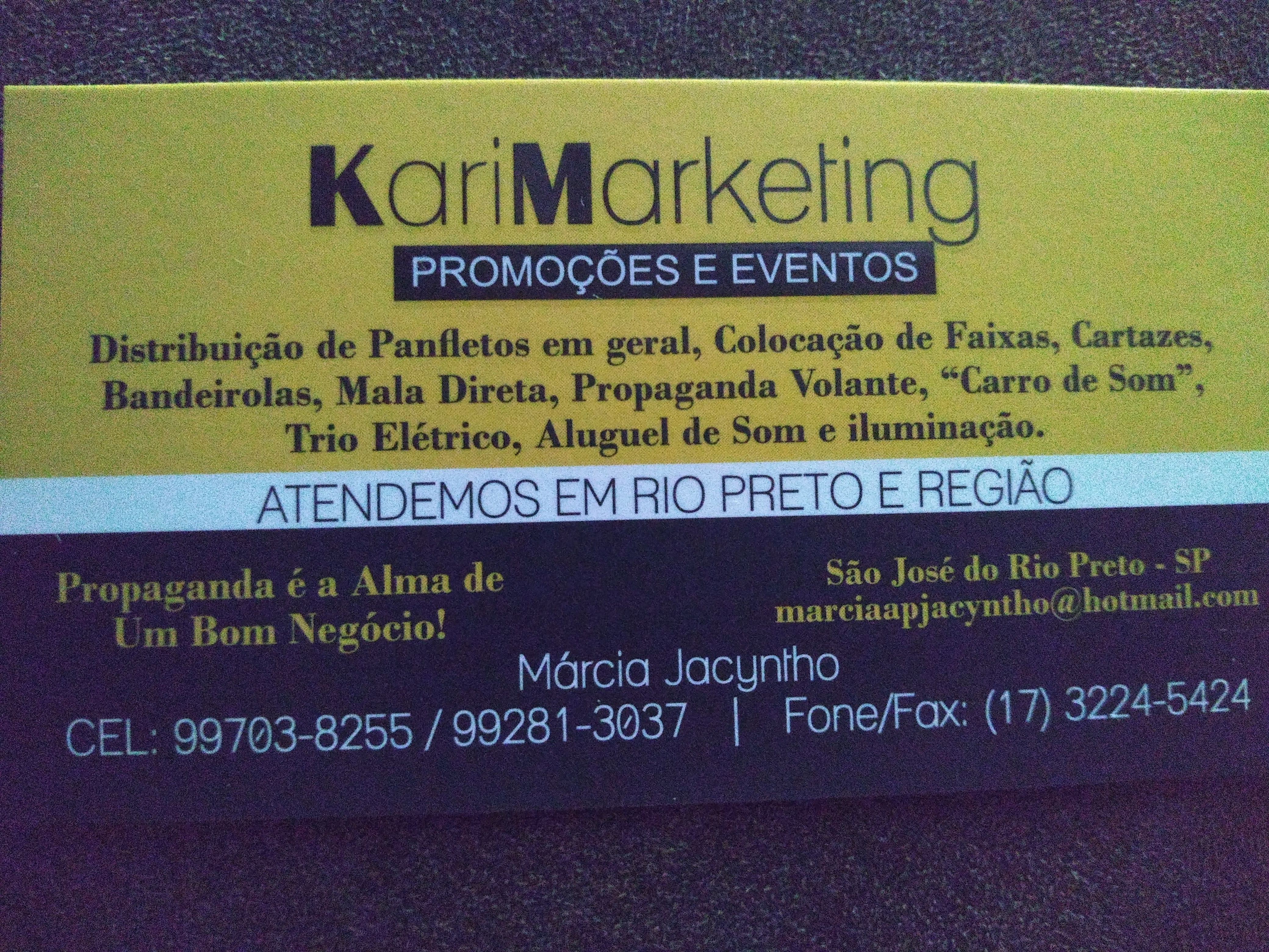 Kari Marketing Promoções e Eventos Km