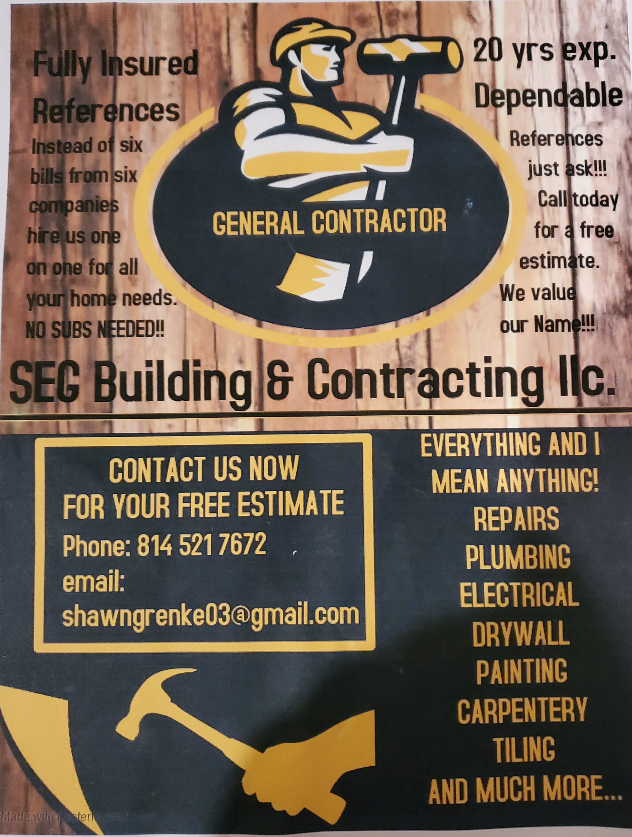 Seg Building & Contracting Llc