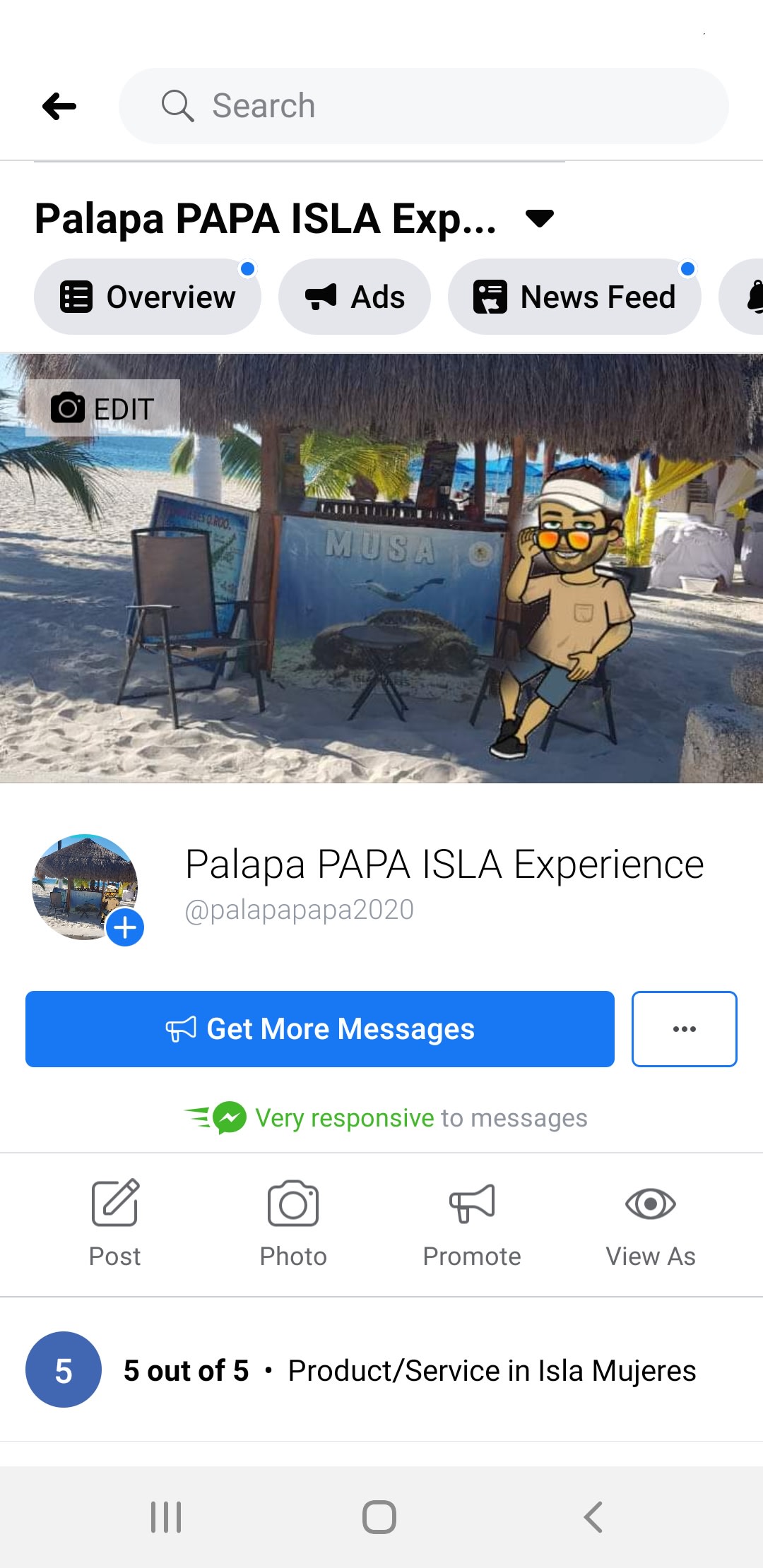 Palapa Papa Isla Experience