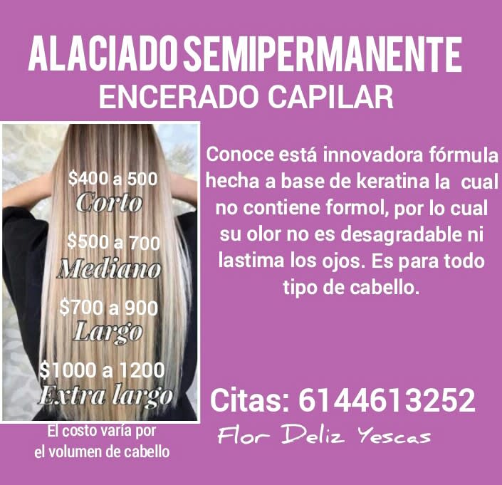 Alaciado permanente - Ofrecemos - Microblading y Más | Salón de belleza en  Chihuahua