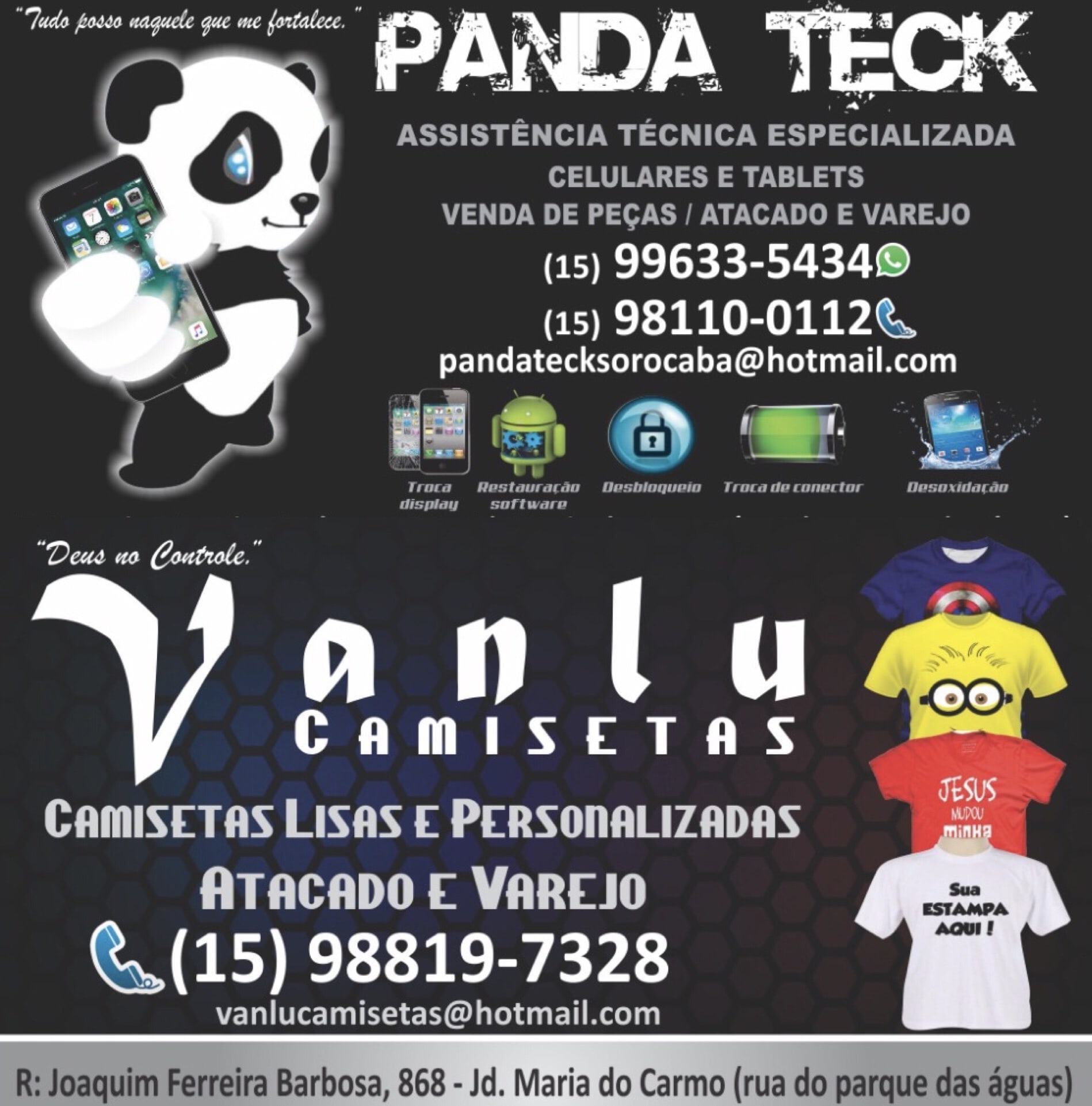 Panda Teck & Vanlu Camisetas