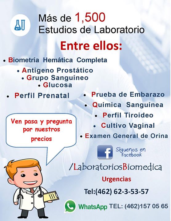 Análisis Clínicos Laboratorios Similares Costos 2020 Prueba De